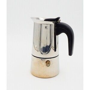 Guido Bergna GB Italy Espresso Maker Stainless 18-10 Stove Top Moka Pot 6 In
